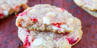 maraschino cherry white chocolate chip cookies