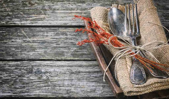 silverware on table silverware on table