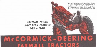 1939 Farmall tractor ad