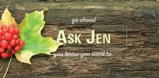 Ask Jen header with maple leaf