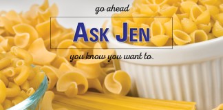 pasta with Ask Jen text