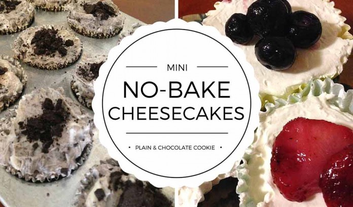 mini no-bake cheesecakes mini no-bake cheesecakes