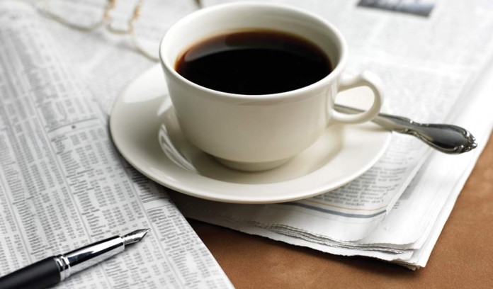 newspapers and coffee newspapers and coffee