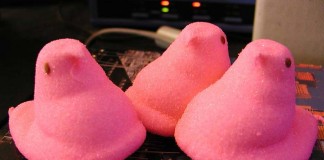 pink marshmallow peeps