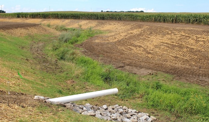 two stage ditch Improved drainage.