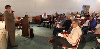 Ted Finnarn speaking