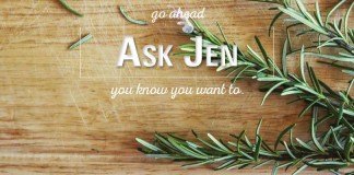 rosemary with Ask Jen text