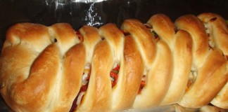 Braided Italian Pizza Loaf