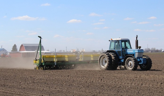 Ford planter Corn planting