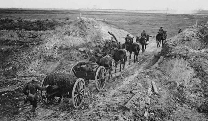 World War I horse-drawn artillery World War I horse-drawn artillery