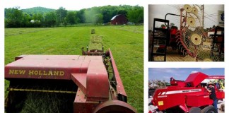 farm equipment collage