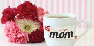 flowers and mom mug