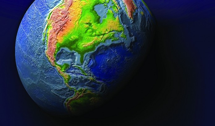 globe earth from outer space