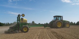 planting soybeans