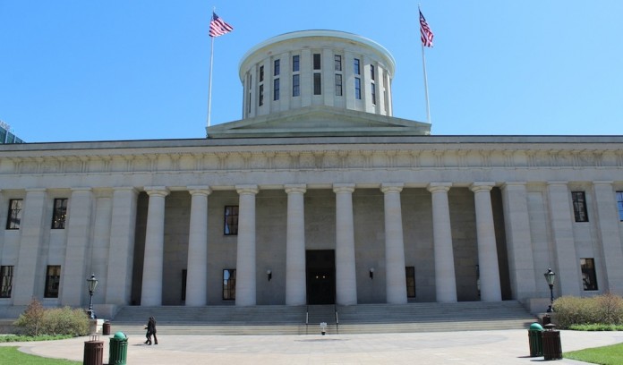 Ohio statehouse front The Ohio Statehouse.