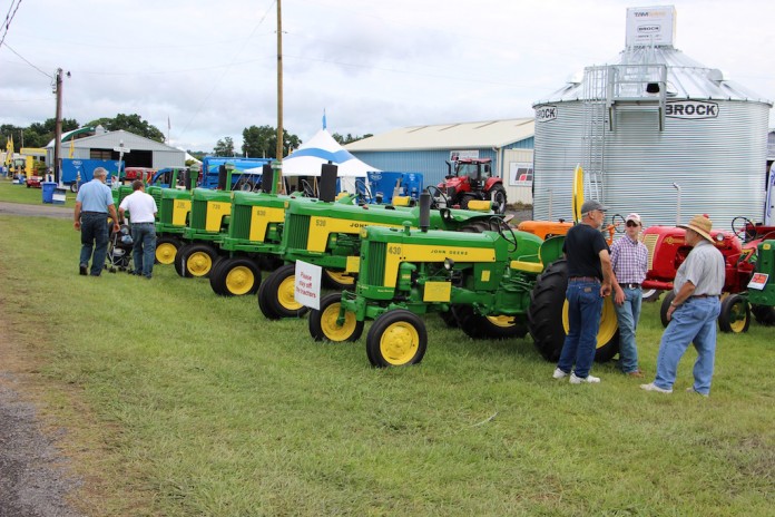 Tractors on display Tractors on display