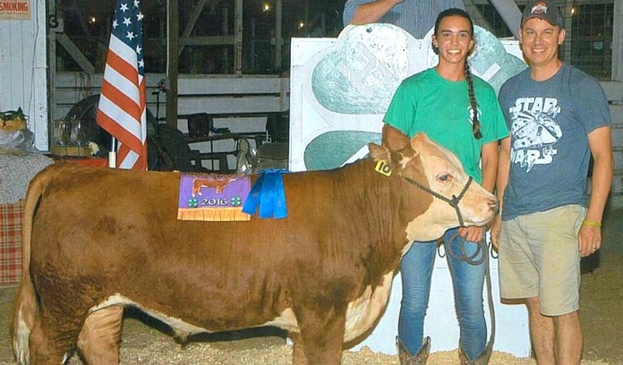 Cuyahoga fair header Grand champion steer