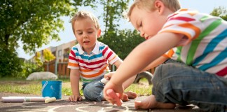 children playing