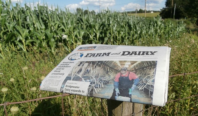Farm and Dairy newspaper Farm and Dairy newspaper