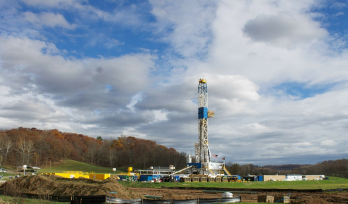 Guernsey Co. shale well rig Guernsey Co. shale well rig