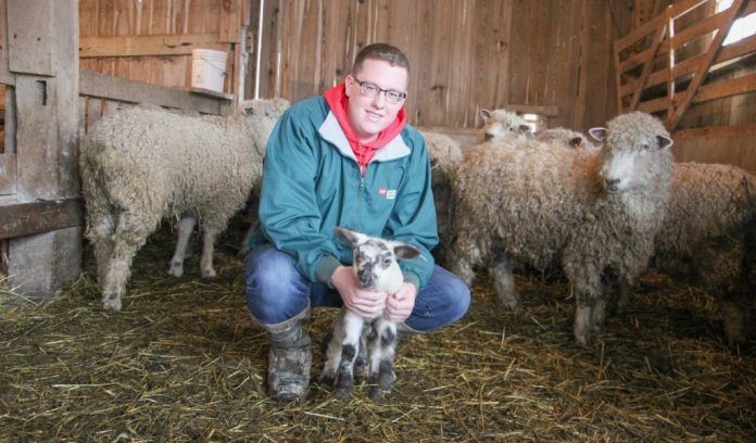 Blake Campbell header Blake Campbell and lamb