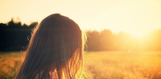 woman in field