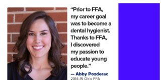 Abby Pozderac FFA Ohio Farm and Dairy
