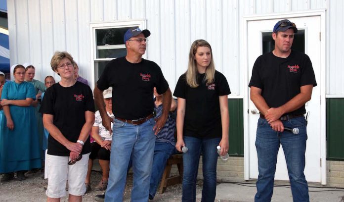 Keener family Twilight dairy tour