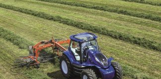 New Holland methane-powered tractor