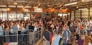Butler Farm Show crowd before sale