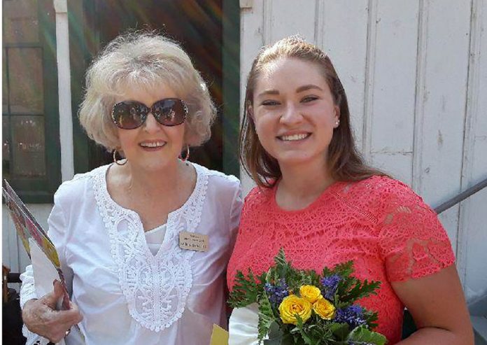 Carrie and student Carrie and student