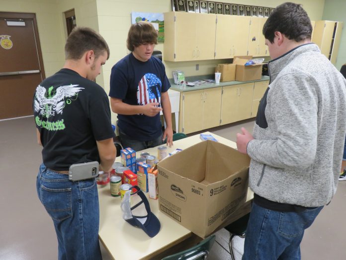 Fayetteville FFA Chapter Hurricane Harvey relief
