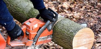 Cutting wood
