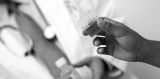Here a patient is given Methadone, one of the replacement treatment options for people with an opioid addiction.