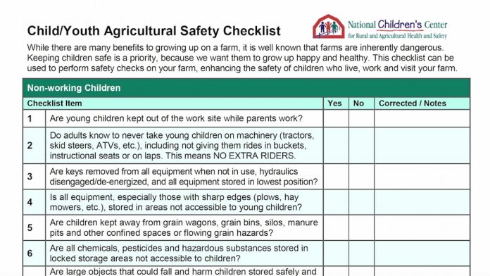 child-farm-safety-checklist Farm-Safety-Child-Ag-Safety-Checklist