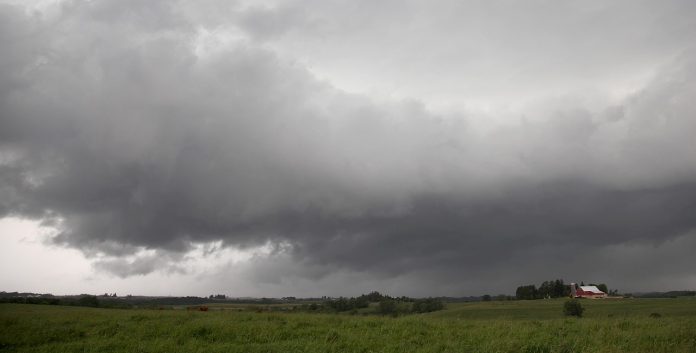 storm clouds and farm storm clouds and farm
