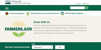 New USDA website
