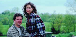Young farm couple