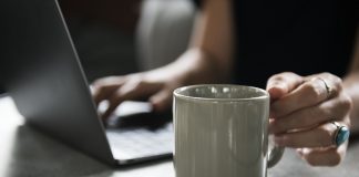 coffee and computer