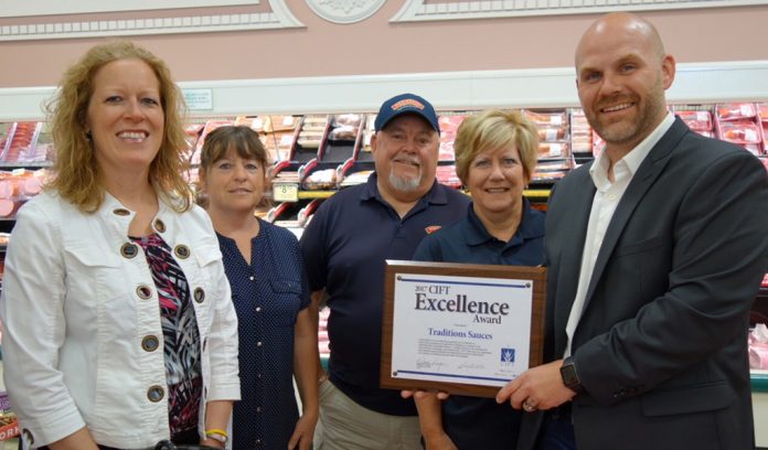 Traditions Sauces wins CIFT Excellence Award Traditions Sauces wins CIFT Excellence Award