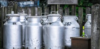 milk cans