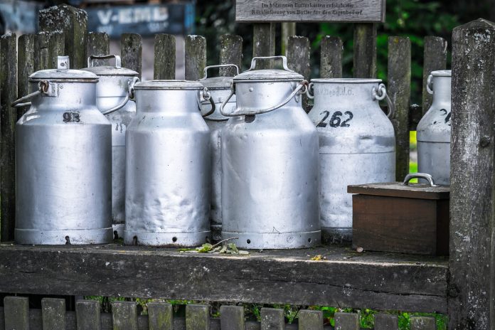 milk cans milk cans