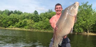 Josh Bowmar with record fish