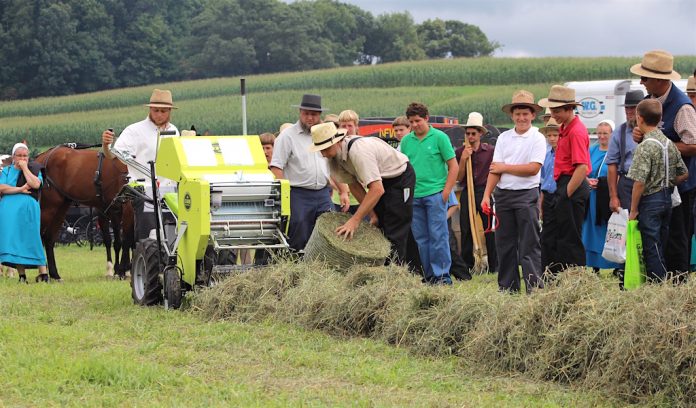 Family round baling 1 Walk-behind round baler