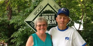 John and Bess Lusk tree farm owners