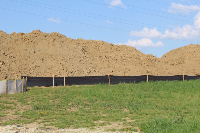 Nexus dirt pipeline dirt pile