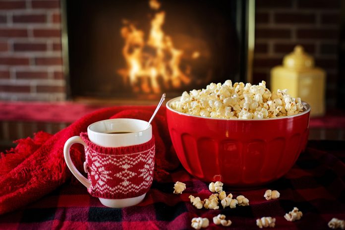 hot coco and popcorn hot coco and popcorn