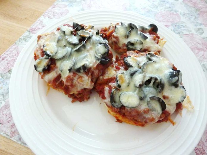 Personal Pizzas Personal Pizzas on a plate
