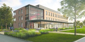 Rendition of the future Wooster Science Building.