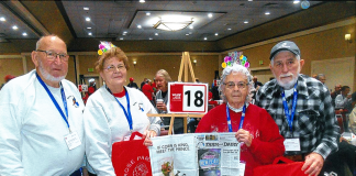 Visiting Pasadena California during the Rose Parade with Evelyn Zaebst and her friends.
